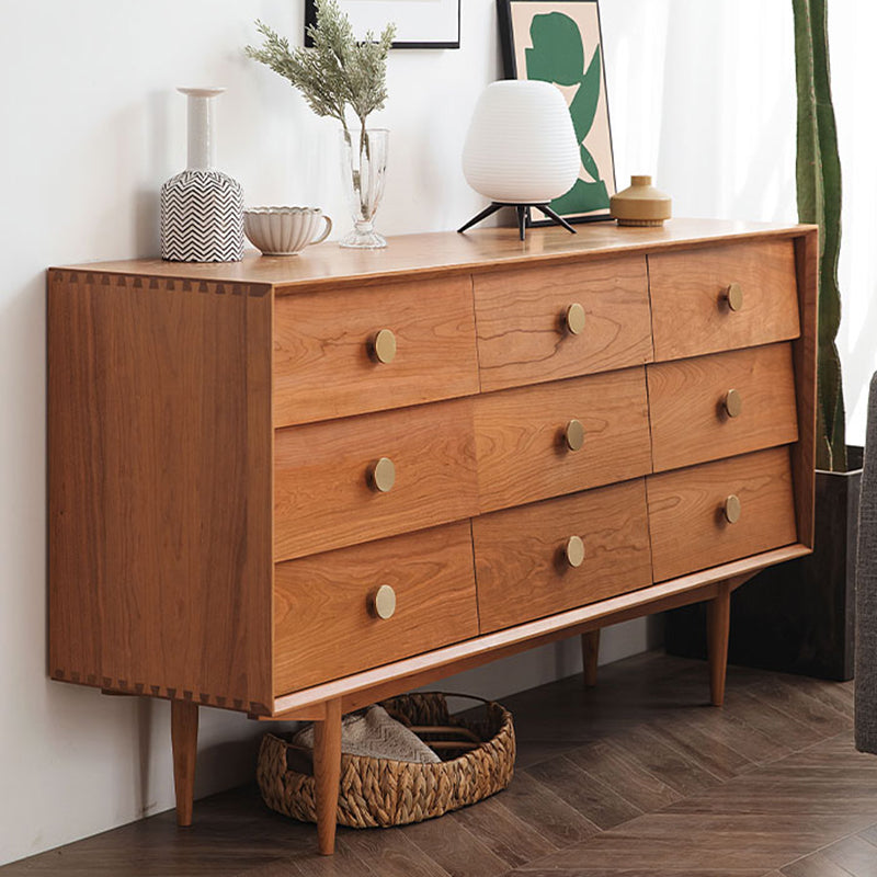 Contemporary Rectangle Wood Accent Cabinet Knobs Cabinet with Drawer Clearhalo 'Cabinets & Chests' 'cabinets_chests' 'furn' 'furn_cabinets_chests' 'Furniture' 'Living Room Furniture' 7665258