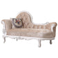 Chaise longue rembourrée Glam, chaise longue à accoudoirs roulés
