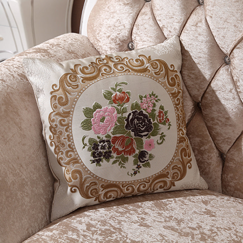 Chaise longue rembourrée Glam, chaise longue à accoudoirs roulés