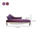 Chaise longue rembourrée Glam, chaise longue à accoudoirs roulés