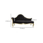 Chaise longue rembourrée Glam, chaise longue à accoudoirs roulés