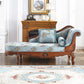Living Room Chaise Rolled Arms Traditional Chaise Lounge with Cotton Upholster Blue Right-Arm Chaise Clearhalo 'Chairs & Seating' 'Chaise Lounge' 'chaise_lounge' 'furn' 'furn_chaise_lounge' 'Furniture' 'Living Room Furniture' 7665341