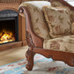 Living Room Chaise Rolled Arms Traditional Chaise Lounge with Cotton Upholster Clearhalo 'Chairs & Seating' 'Chaise Lounge' 'chaise_lounge' 'furn' 'furn_chaise_lounge' 'Furniture' 'Living Room Furniture' 7665346