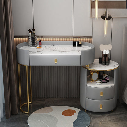 Removable Makeup Counter Lighted Mirror Vanity Dressing Table for Bedroom