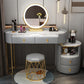 Removable Makeup Counter Lighted Mirror Vanity Dressing Table for Bedroom