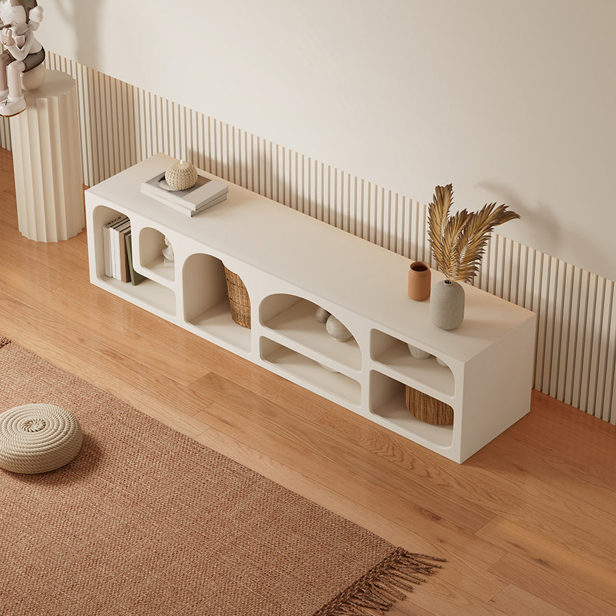 Contemporary TV Media Console Wooden TV Stand Console for Living Room