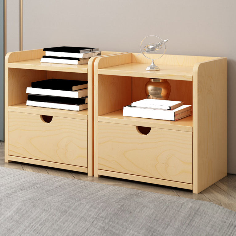 Skandinavischer Kiefern Akzenttisch Nachttisch 20 "groß mit Schublade