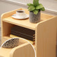 Nightand de table de table à accent de pin scandinave 20 "de haut avec tiroir