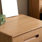 Nightand de table à accent en bois scandinave 20 "de haut avec 2 tiroirs