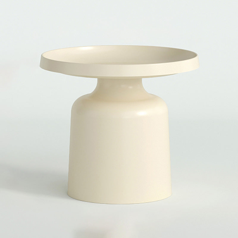 Table table de nuit à table à accent métal scandinave avec étagère, 18 "de haut