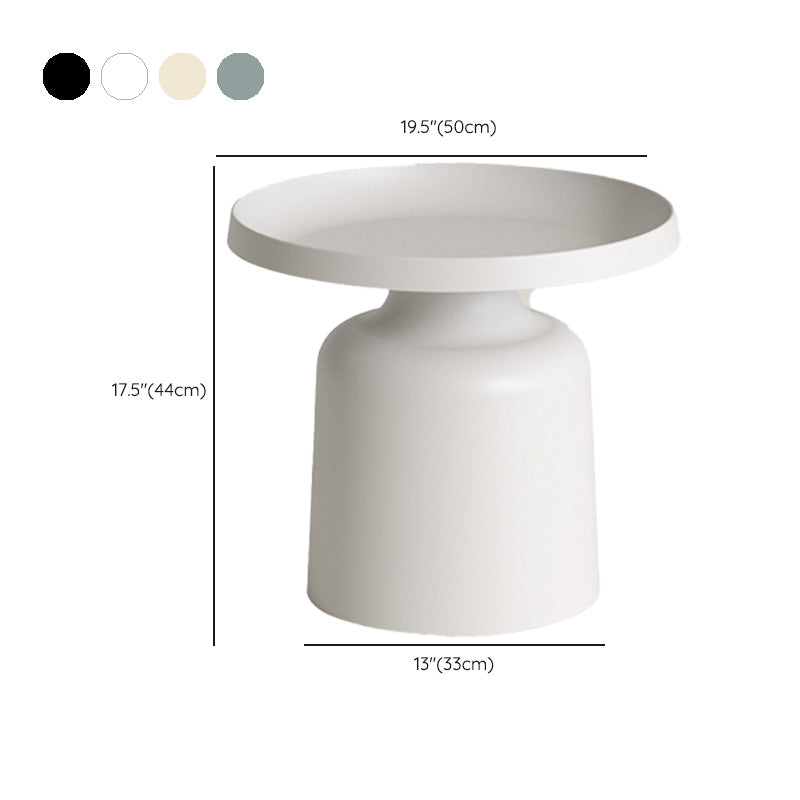 Table table de nuit à table à accent métal scandinave avec étagère, 18 "de haut