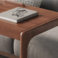 Rectangular Office Desk Wood Modern Writing Desk with Caster Wheels