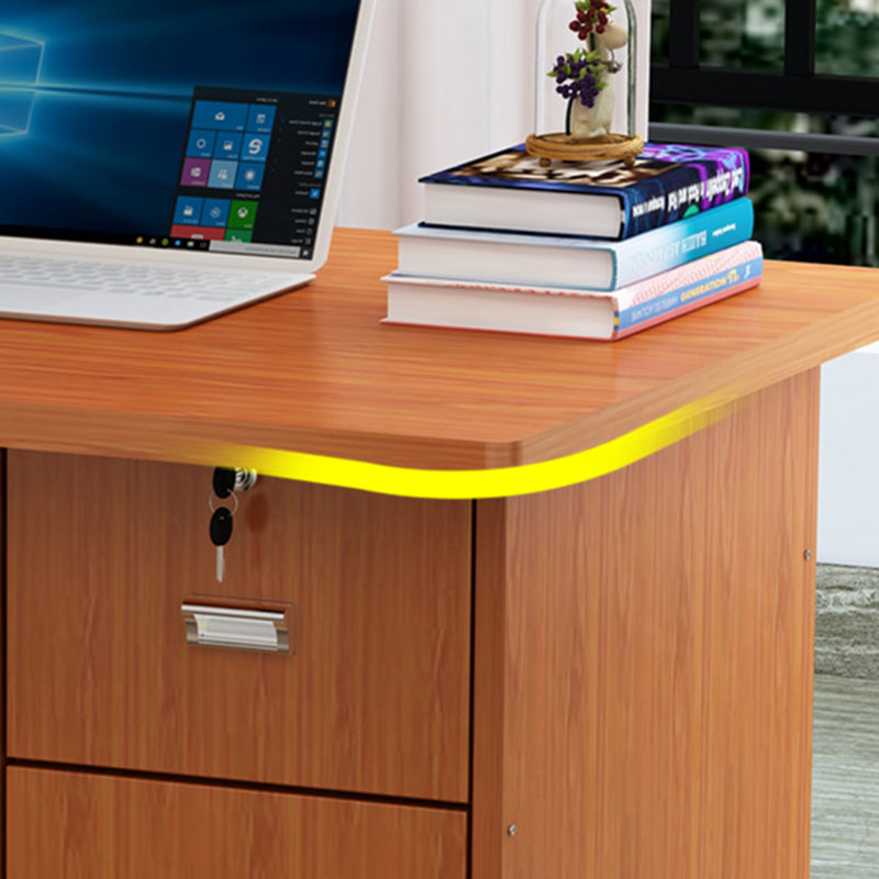 Engineered Wood Industrial Writing Desk Rectangular Office Desk with Drawers Clearhalo 'furn' 'furn_office_desk' 'Furniture' 'Office Desks' 'Office Furniture' 'office_desk' 7665734