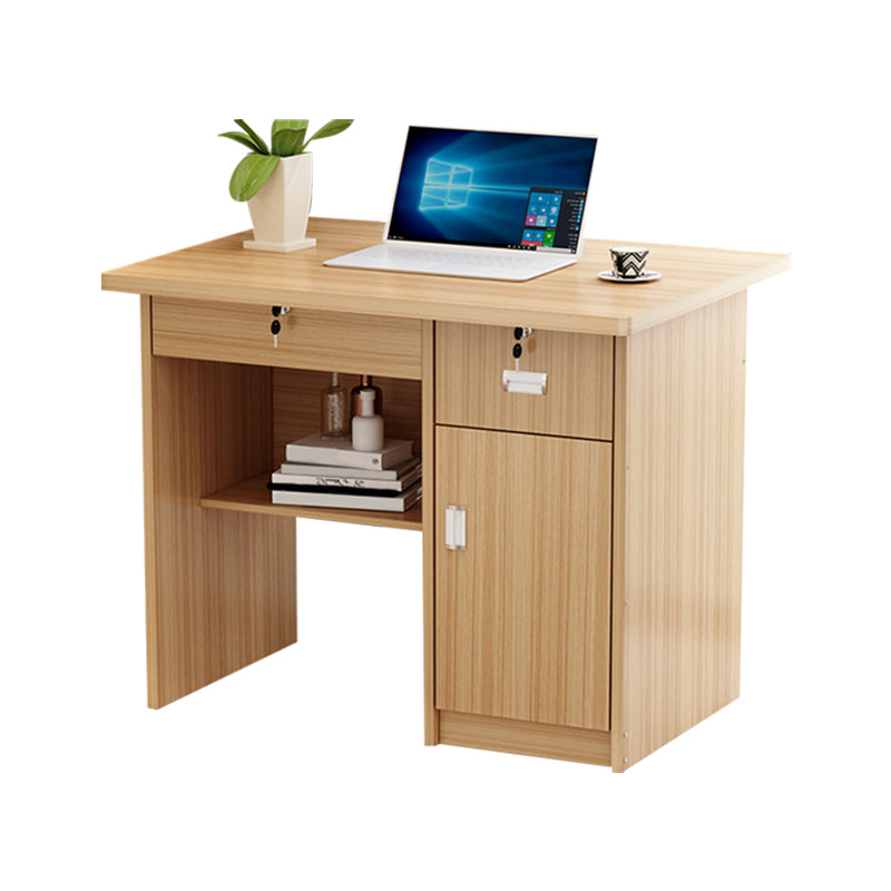 Engineered Wood Industrial Writing Desk Rectangular Office Desk with Drawers Clearhalo 'furn' 'furn_office_desk' 'Furniture' 'Office Desks' 'Office Furniture' 'office_desk' 7665742