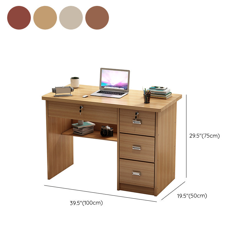 Engineered Wood Industrial Writing Desk Rectangular Office Desk with Drawers Clearhalo 'furn' 'furn_office_desk' 'Furniture' 'Office Desks' 'Office Furniture' 'office_desk' 7665745
