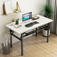 Contemporary Folding Parsons Base Writing Desk Home Office Desk,29.5" H 1 Clearhalo 'furn' 'furn_office_desk' 'Furniture' 'Office Desks' 'Office Furniture' 'office_desk' 7665831