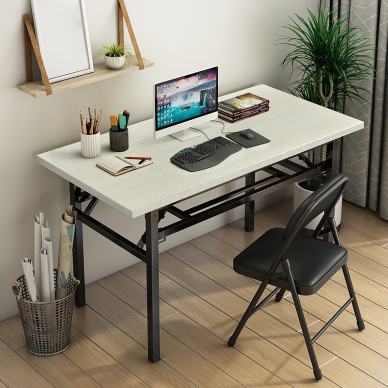 Contemporary Folding Parsons Base Writing Desk Home Office Desk,29.5" H 47"L x 16"W x 30"H 1 Clearhalo 'furn' 'furn_office_desk' 'Furniture' 'Office Desks' 'Office Furniture' 'office_desk' 7665832
