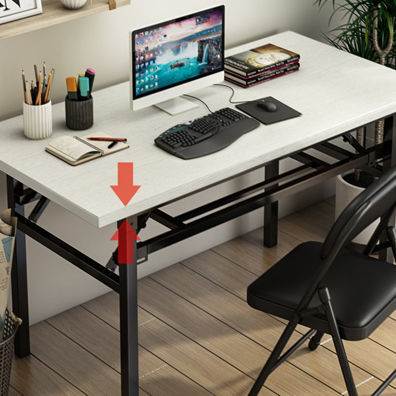 Contemporary Folding Parsons Base Writing Desk Home Office Desk,29.5" H Clearhalo 'furn' 'furn_office_desk' 'Furniture' 'Office Desks' 'Office Furniture' 'office_desk' 7665839