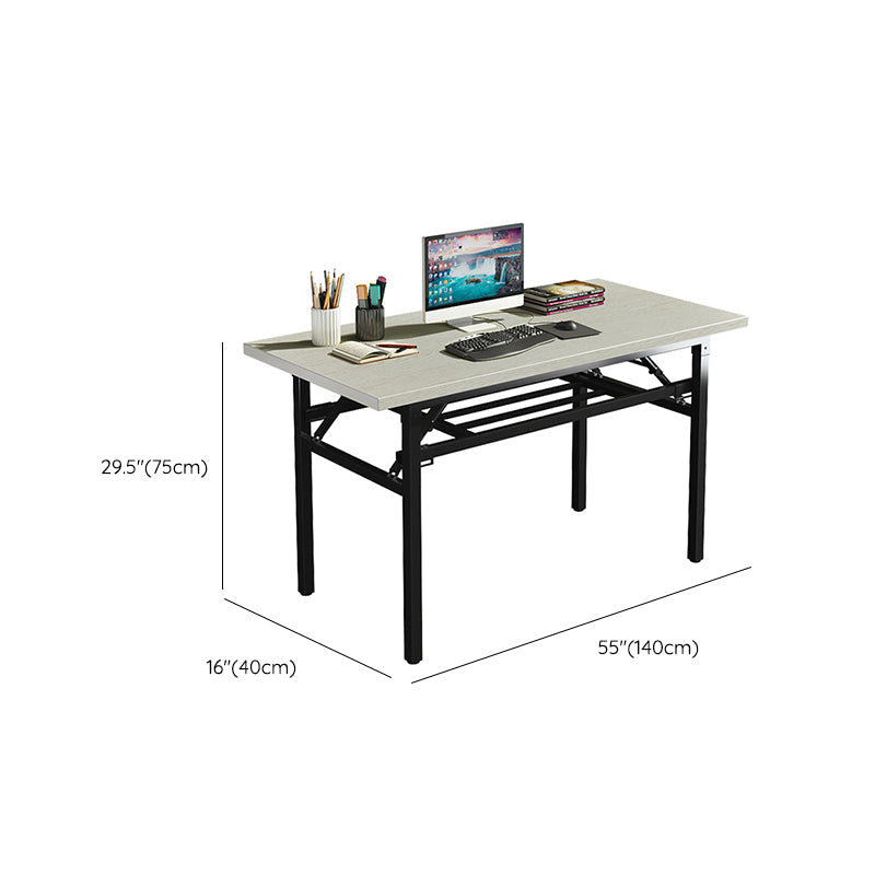 Contemporary Folding Parsons Base Writing Desk Home Office Desk,29.5" H Clearhalo 'furn' 'furn_office_desk' 'Furniture' 'Office Desks' 'Office Furniture' 'office_desk' 7665857