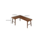 Modern Style Solid Wood Writing Desk L-Shape Office Table in Brown Clearhalo 'furn' 'furn_office_desk' 'Furniture' 'Office Desks' 'Office Furniture' 'office_desk' 7665883