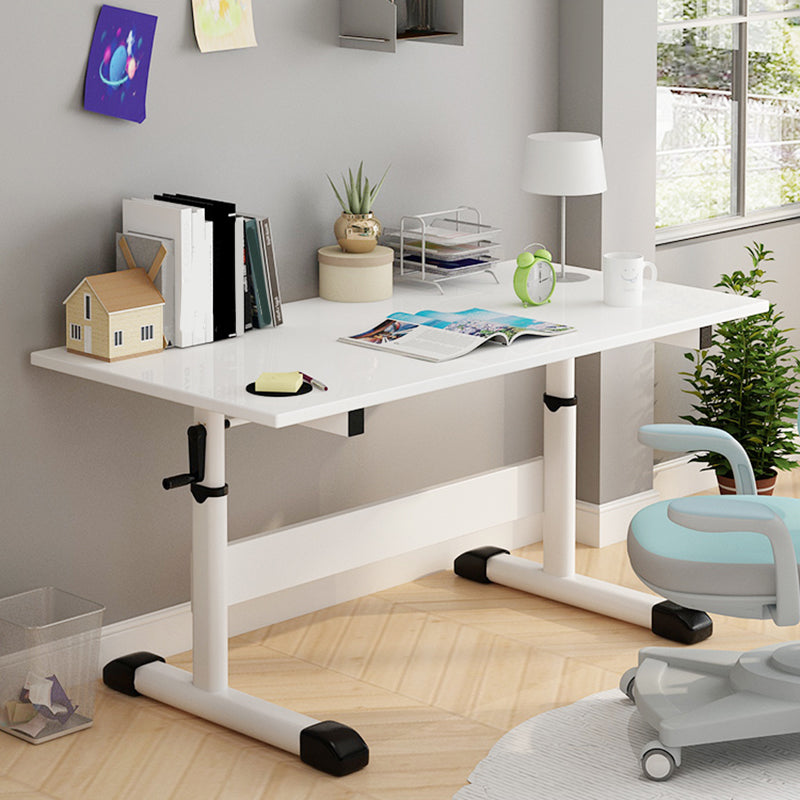 Hauteur réglable Home bureau de bureau T-Shape Base Cable Management Writing Desk