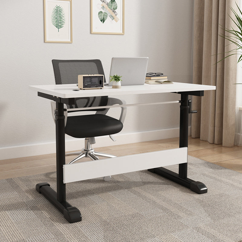 Hauteur réglable Home bureau de bureau T-Shape Base Cable Management Writing Desk