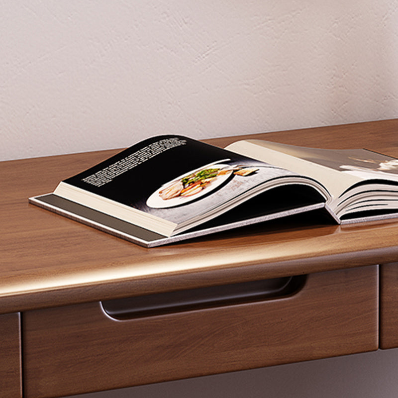Modern Style Solid Wood Writing Desk Home Parsons Base Office Desk with Drawer Clearhalo 'furn' 'furn_office_desk' 'Furniture' 'Office Desks' 'Office Furniture' 'office_desk' 7665926