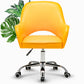 Armless Office Chair Leather Distressing Ergonomic Desk Chair with Wheels Clearhalo 'furn' 'furn_office_chair' 'Furniture' 'Office Chairs' 'Office Furniture' 'office_chair' 7665962