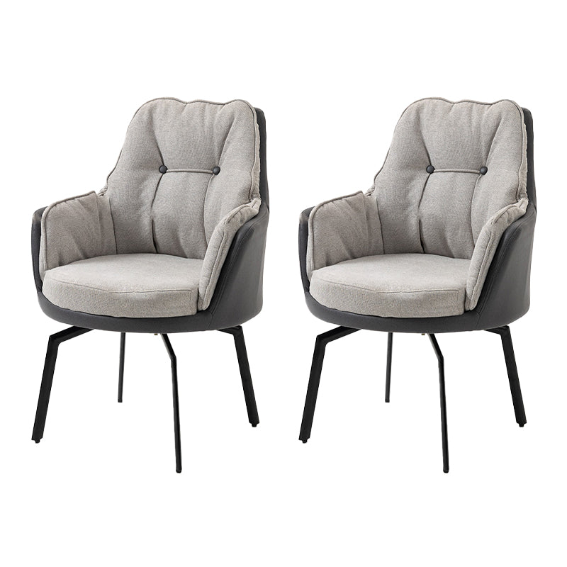 Armless Office Chair Distressing Ergonomic Desk Chair for Bedroom Home