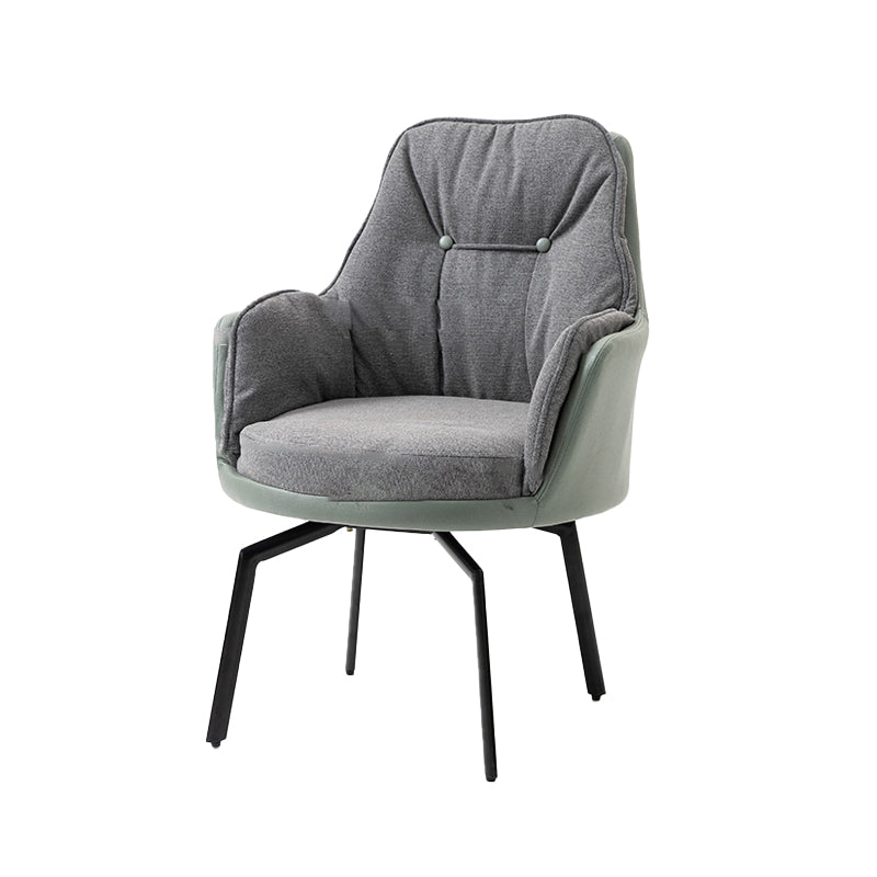 Armless Office Chair Distressing Ergonomic Desk Chair for Bedroom Home