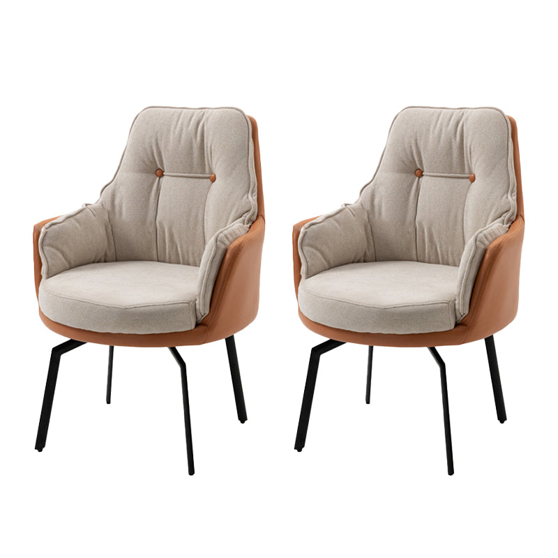 Armless Office Chair Distressing Ergonomic Desk Chair for Bedroom Home