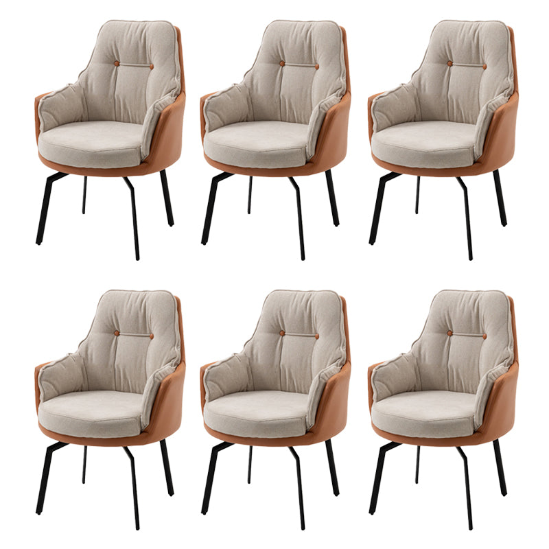 Armless Office Chair Distressing Ergonomic Desk Chair for Bedroom Home