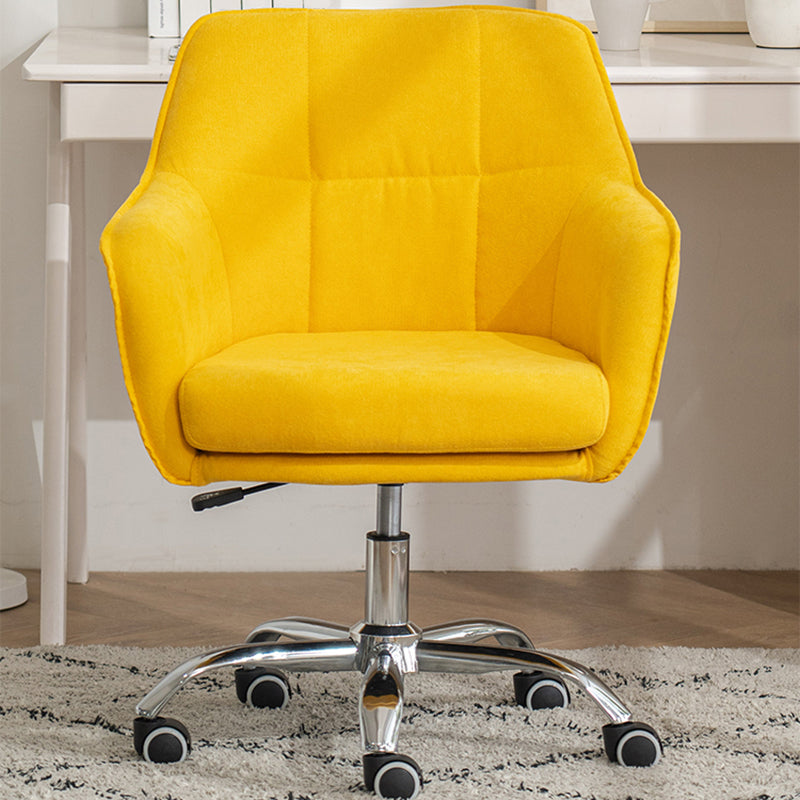 Armless Office Chair Distressing Ergonomic Desk Chair with Wheels Clearhalo 'furn' 'furn_office_chair' 'Furniture' 'Office Chairs' 'Office Furniture' 'office_chair' 7666081