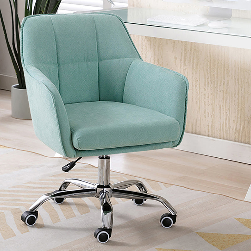 Armless Office Chair Distressing Ergonomic Desk Chair with Wheels Clearhalo 'furn' 'furn_office_chair' 'Furniture' 'Office Chairs' 'Office Furniture' 'office_chair' 7666082