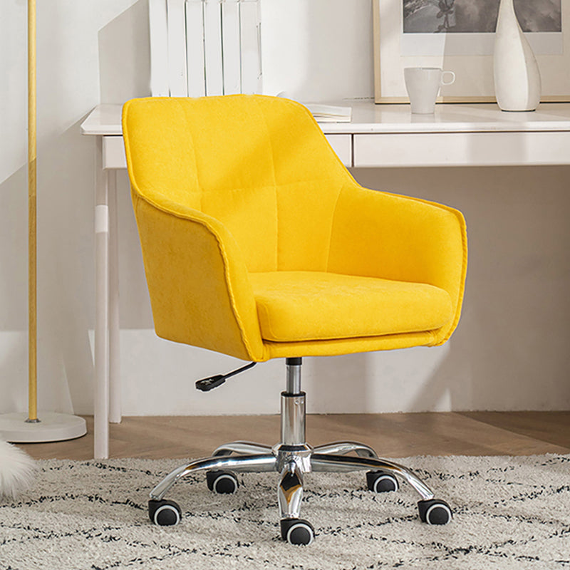 Armless Office Chair Distressing Ergonomic Desk Chair with Wheels Clearhalo 'furn' 'furn_office_chair' 'Furniture' 'Office Chairs' 'Office Furniture' 'office_chair' 7666084