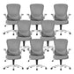 Modern Office Chair Padded Arms Tilt Mechanism No Distressing Ergonomic Chair with Wheels