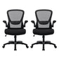 Modern Office Chair Padded Arms Tilt Mechanism No Distressing Ergonomic Chair with Wheels