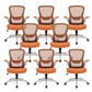 Modern Office Chair Padded Arms Tilt Mechanism No Distressing Ergonomic Chair with Wheels