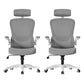 Modern Office Chair Padded Arms Tilt Mechanism No Distressing Ergonomic Chair with Wheels