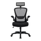 Modern Office Chair Padded Arms Tilt Mechanism No Distressing Ergonomic Chair with Wheels