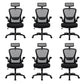 Modern Office Chair Padded Arms Tilt Mechanism No Distressing Ergonomic Chair with Wheels