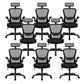 Modern Office Chair Padded Arms Tilt Mechanism No Distressing Ergonomic Chair with Wheels