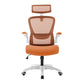 Modern Office Chair Padded Arms Tilt Mechanism No Distressing Ergonomic Chair with Wheels