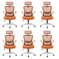 Modern Office Chair Padded Arms Tilt Mechanism No Distressing Ergonomic Chair with Wheels