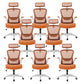 Modern Office Chair Padded Arms Tilt Mechanism No Distressing Ergonomic Chair with Wheels