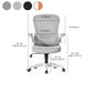 Modern Office Chair Padded Arms Tilt Mechanism No Distressing Ergonomic Chair with Wheels
