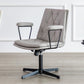 No Wheels Office Chair Contemporary Swivel Rolling Task Chair Light Gray 1 Piece Clearhalo 'furn' 'furn_office_chair' 'Furniture' 'Office Chairs' 'Office Furniture' 'office_chair' 7666168