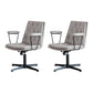 No Wheels Office Chair Contemporary Swivel Rolling Task Chair Light Gray 2 Piece Set Clearhalo 'furn' 'furn_office_chair' 'Furniture' 'Office Chairs' 'Office Furniture' 'office_chair' 7666169
