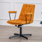 No Wheels Office Chair Contemporary Swivel Rolling Task Chair Orange 1 Piece Clearhalo 'furn' 'furn_office_chair' 'Furniture' 'Office Chairs' 'Office Furniture' 'office_chair' 7666177