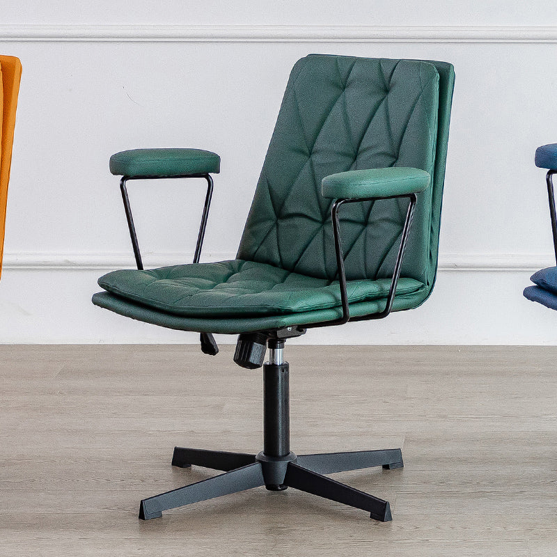 No Wheels Office Chair Contemporary Swivel Rolling Task Chair Green 1 Piece Clearhalo 'furn' 'furn_office_chair' 'Furniture' 'Office Chairs' 'Office Furniture' 'office_chair' 7666201